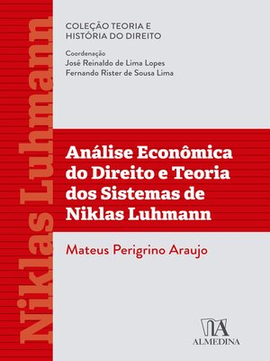 cover image of Análise econômica do Direito e teoria dos sistemas de Niklas Luhmann